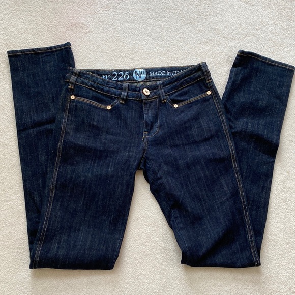 EUC Notify NFY style 226 Made in Italy dark wash Straight Leg Denim Jeans - Picture 1 of 16